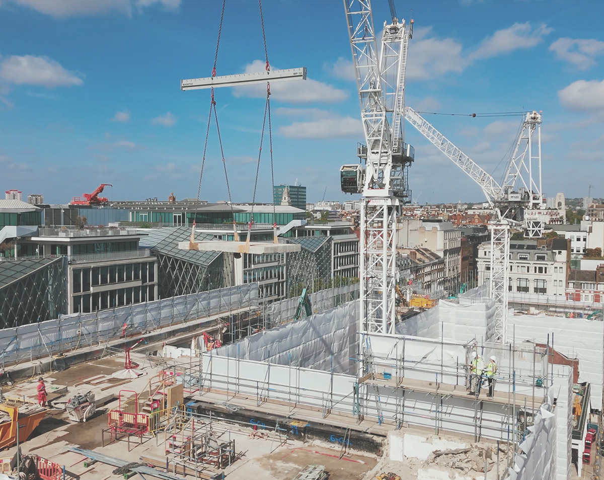 Pioneering concrete structure reuse at 50 Baker Street W1 