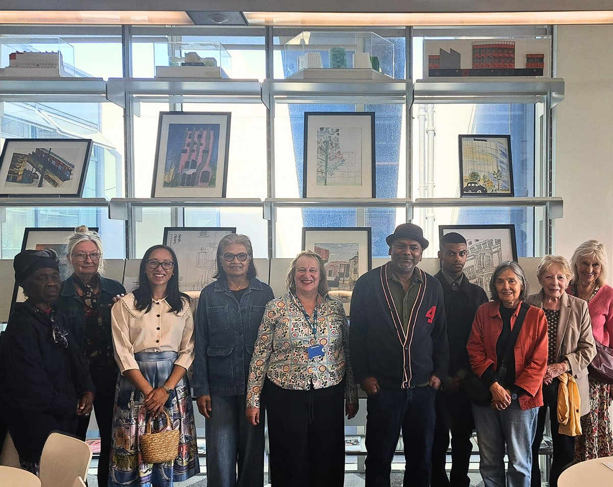 St Luke’s Artists exhibit and visit AHMM London Studio